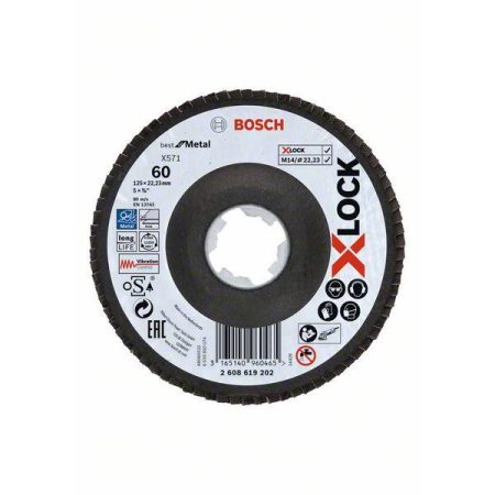 Bosch Accessories 2608619202 disco a lamelle Diametro 125 mm Ø foro 22.23 mm 1 pz.