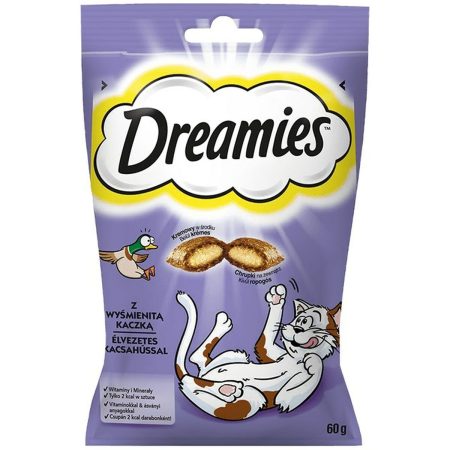 Spuntino per Cat Dreamies Leccornie Anatra 60 L 60 g Made in Italy Global Shipping