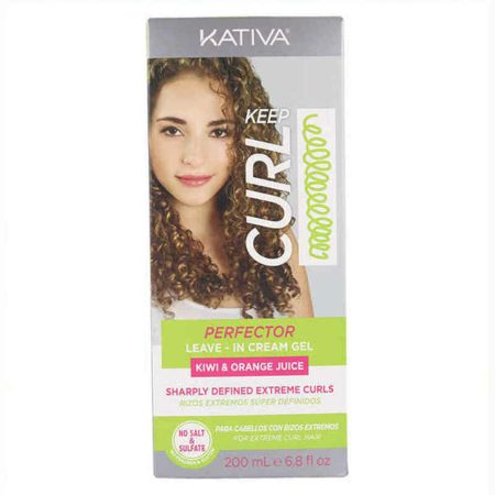 Crema Definizione Ricci Keep Curl Perfector Leave In  Kativa KT00370 (200 ml)