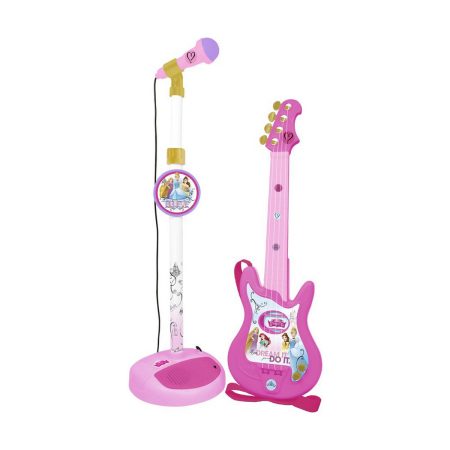 Chitarra da Bambino Disney Princess Microfono Rosa Principesse Disney