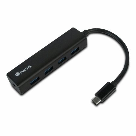 Hub USB 4 Porte NGS NGS-HUB-0054 Nero 5 Gbps