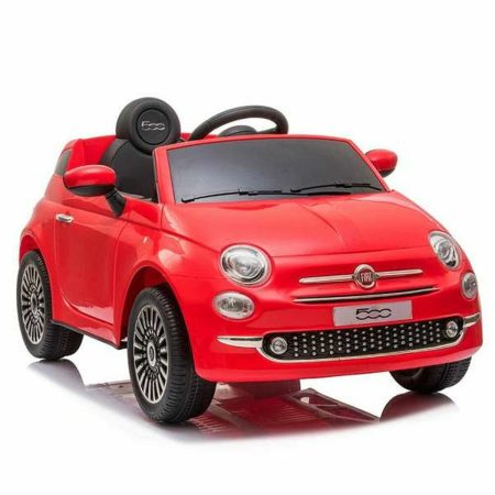 Macchina Elettrica per Bambini Fiat 500 Rosso Con telecomando MP3 30 W 6 V 113 x 67