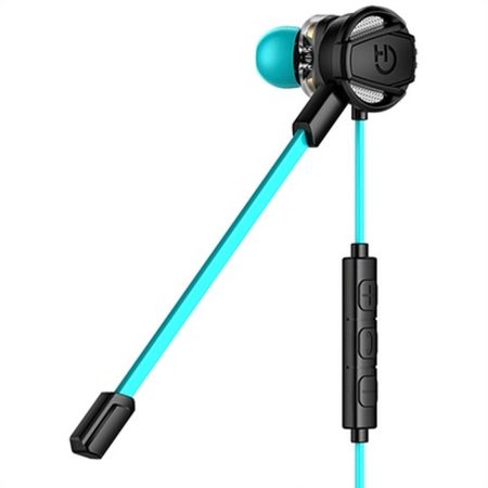 Auricolari con Microfono Gaming Hiditec GHE010002 (3.5 mm) Nero Azzurro