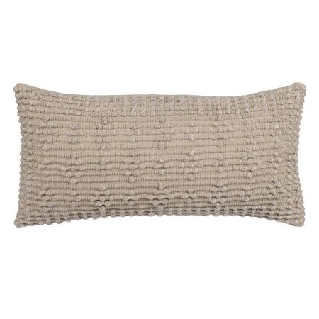 Cuscino Cotone Beige 30 x 60 cm Made in Italy Global Shipping
