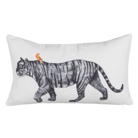Cuscino Poliestere Tigre 50 x 30 cm Made in Italy Global Shipping