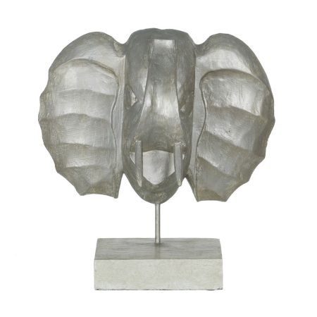 Statua Decorativa Argentato Elefante 35 x 21 x 35 cm Made in Italy Global Shipping