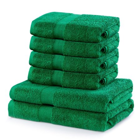 Asciugamano MARINA colore verde bottiglia stile classico genere del materiale-tessile cotone   2*70x140+4*50x100 DecoKing