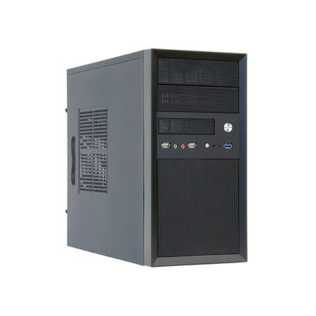 Case computer desktop ATX Chieftec CT-01B-350GPB Nero Argentato