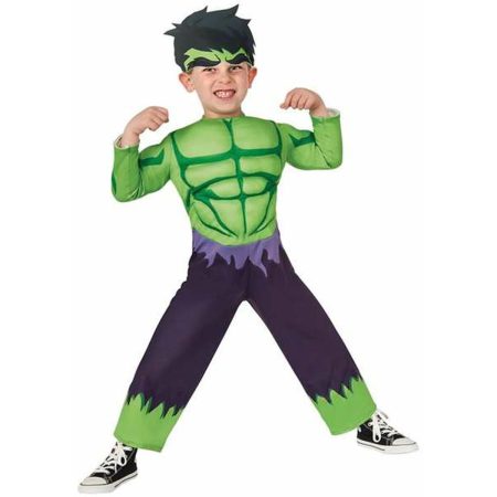 Costume per Bambini Verde Uomo Muscoloso 2 Pezzi