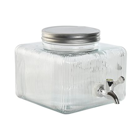 Dispenser di Acqua Home ESPRIT Trasparente Metallo Silicone Cristallo ABS 3