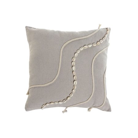 Cuscino Home ESPRIT Bianco Beige Boho 45 x 45 cm Made in Italy Global Shipping