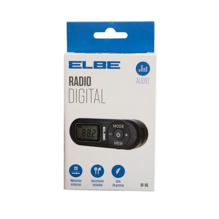 Radio Portatile Digitale ELBE RF96 Nero FM Mini
