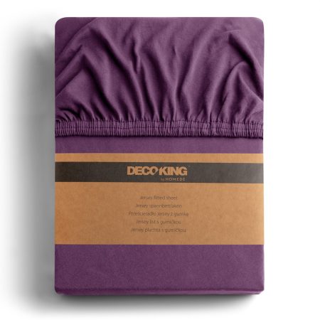 Coprimaterasso AMBER colore viola stile classico genere del materiale-tessile jersey 80-90x200 DecoKing