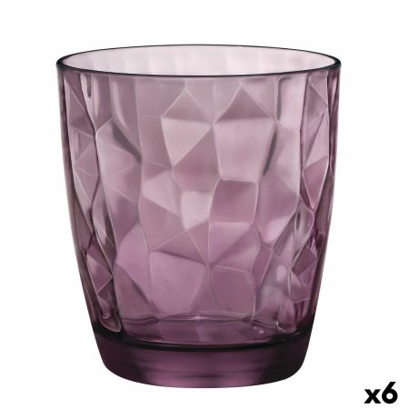 Bicchiere Bormioli Rocco Diamond Viola Vetro (390 ml) (6 Unità)