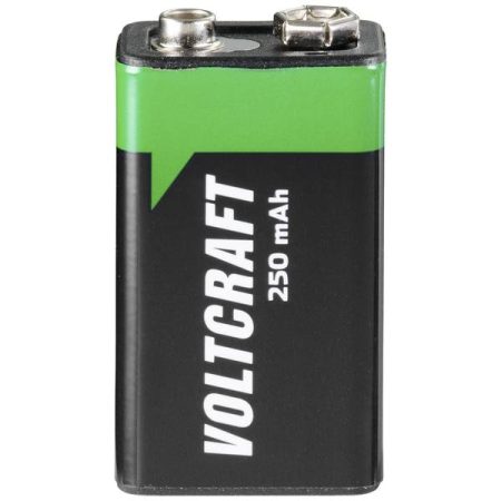 VOLTCRAFT 6LR61 Batteria ricaricabile da 9 V NiMH 250 mAh 8.4 V 1 pz.