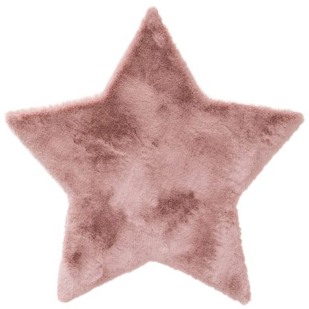 Tappeto forma irregolare DAVE 5 colore cipria rosa infantile stile infantile 100x100 Benuta